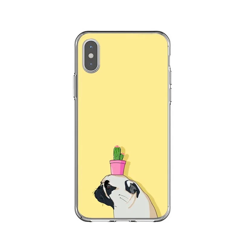 Милый жесткий чехол Brindle Frenchie Puppy для IPhone X XS Max XR Французский бульдог такса iPhone 5 5S SE