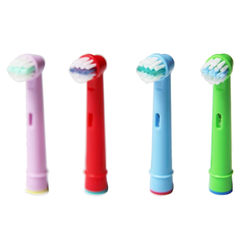 4pcs Replacement Kids Children Tooth Brush Heads For Oral B EB 10A Pro Health Stages Electric Toothbrush Oral Care, 3D Excel