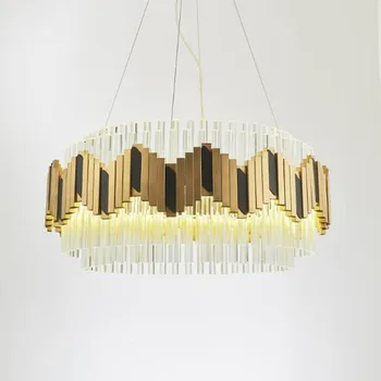 

New Lighting Modern Chandelier For Living Room Round Luxury Chandelier Polished Gold LED Fixture Dining Room
