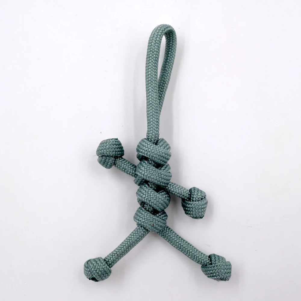 Paracord Buddy брелок ультра портативный Новинка ручной работы карабин аксессуары 550 парашютный шнур для скутеров автомобилей держатель для ключей - Color: No.2 Silver