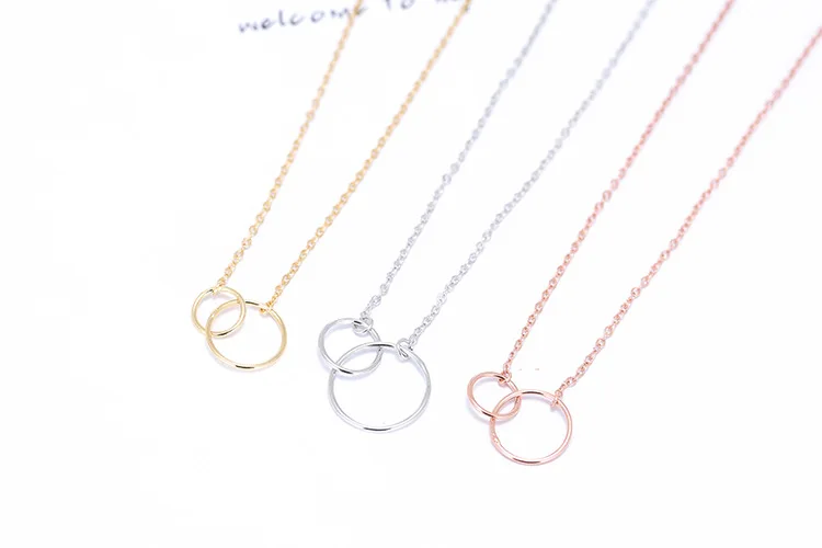 

New S925 sterling silver simple short clavicle necklace female JSG05