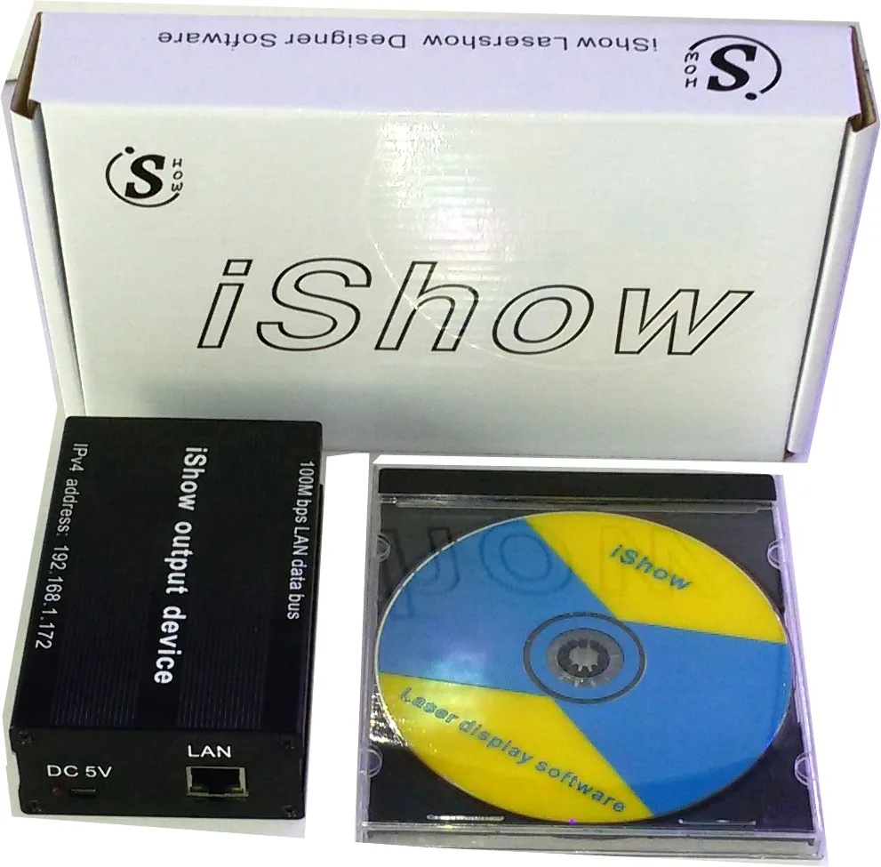 2016 Nieuwe iShow3 ILDA LASER SHOW SOFTWARE scanner laser projector, vergelijkbaar als QUICKSHOW Pangolin Laserlicht Software