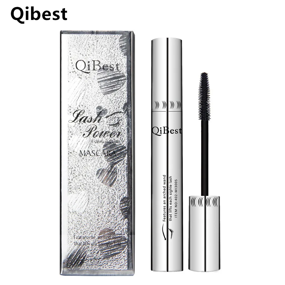 

Mascara Brand Qibest Make up Eyelash Colossal Volume Express Black Indian Ink Collagen Cosmetic Curling Waterproof Fiber Lashes