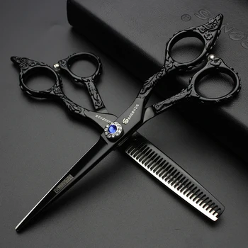 

Personality professional hair scissors 6 inch 440C hair salon hair scissors hair stylist dedicated scissors set