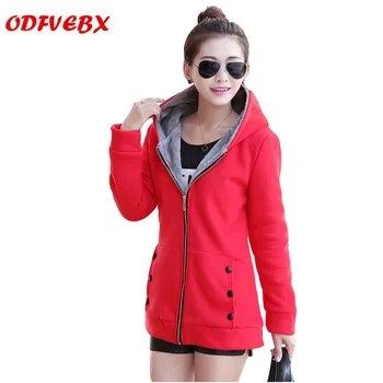 

2020 Autumn new thicken plus velvet medium long coats women long-sleeved hooded plus size winter guard clothes Women's clothing