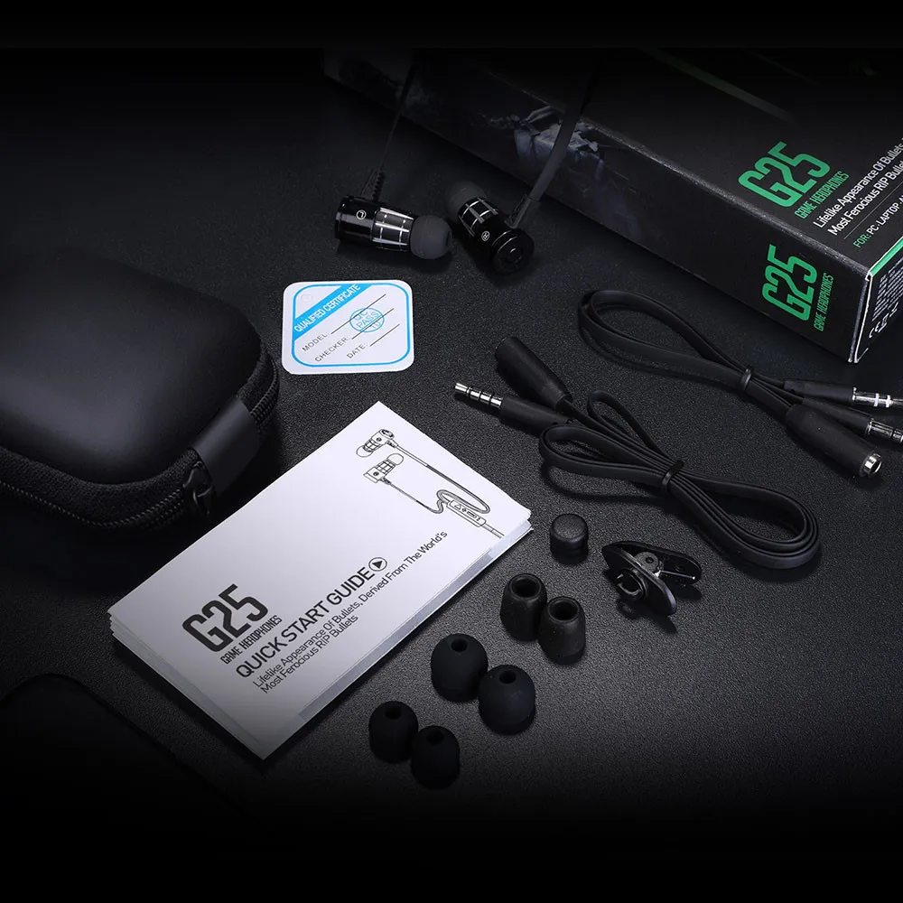 PLEXTONE G25 In-ear Gaming Earphones Stereo Headset Magnetic With Mic Wired Bass Earbuds for Computer Phone Sport (14)