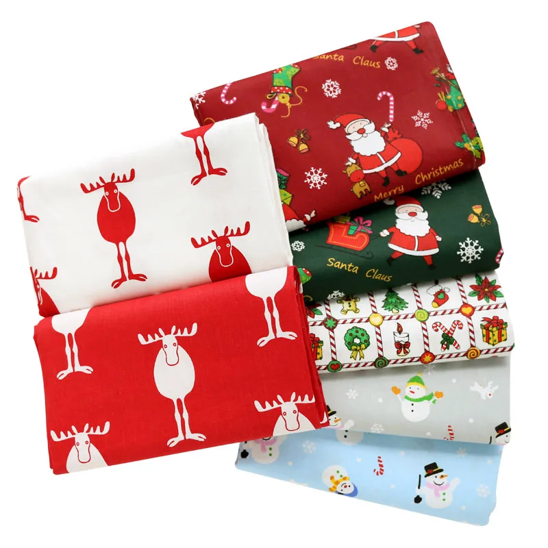 Snowman Christmas Deer series printed DIY Sewing twill 100% cotton
fabric for baby clothes bedding textile tilda quilting tissus