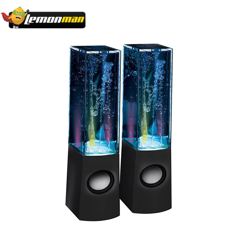 LemonMan портативный мини-usb светодиодный светильник колонки с танцующей водой для iphone ipad PC MP3 сабвуфер водная Колонка аудио