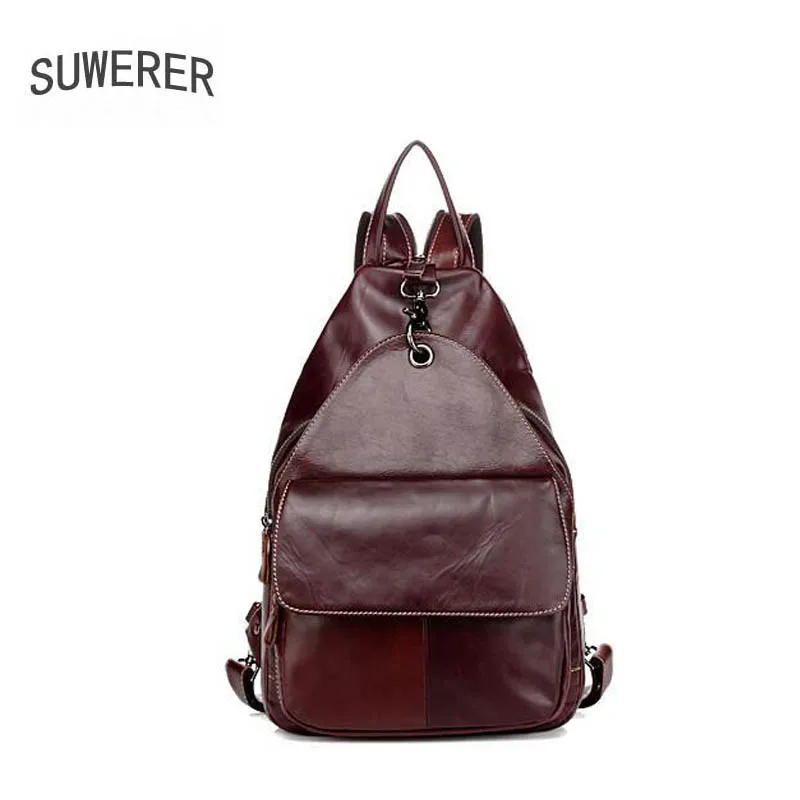 

Women Genuine Leather bag 2019 new retro leather backpack female leather fashion anti-theft backpack female