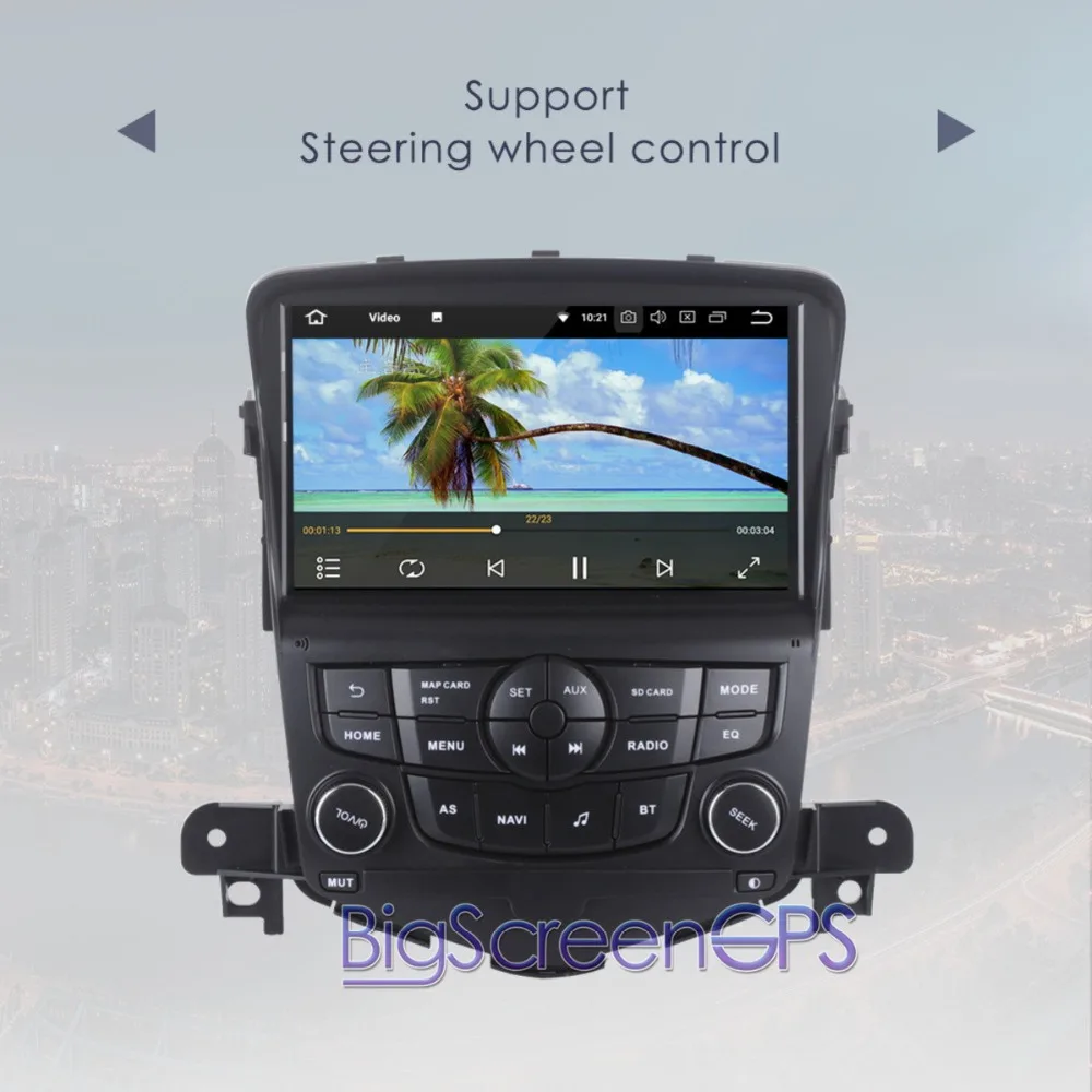 1 Din Android 8,0 7,0 автомобиля gps радио для Chevrolet Cruze 2008 2009 2010 2011 2012 Оперативная память 4 Гб Встроенная память 32 GB Автомобильный стерео Мультимедийный Плеер