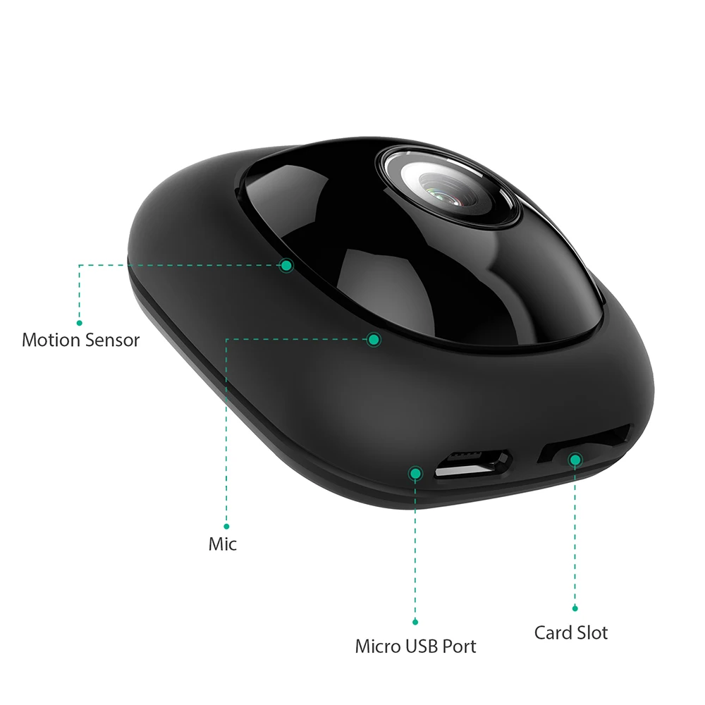 Andoer G1 карманная супер мини камера портативная Full HD 8MP 120 градусов широкоугольный