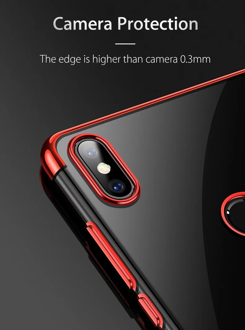 BBSW Electroplate Soft TPU Phone Case for Xiaomi Mi8 SE Mix2S 6X 5X Redmi 5 Plus Note 5 Pro 5A 5A 4X Redmi Note 4X Shining Cover (7)