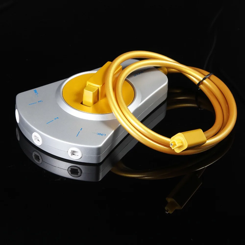 

Digital Optical Audio Switch Optical Switch SPDIF Toslink Switcher hub box 3 to 1 selector 3 way 1 to 3 for DVD Speaker PS4