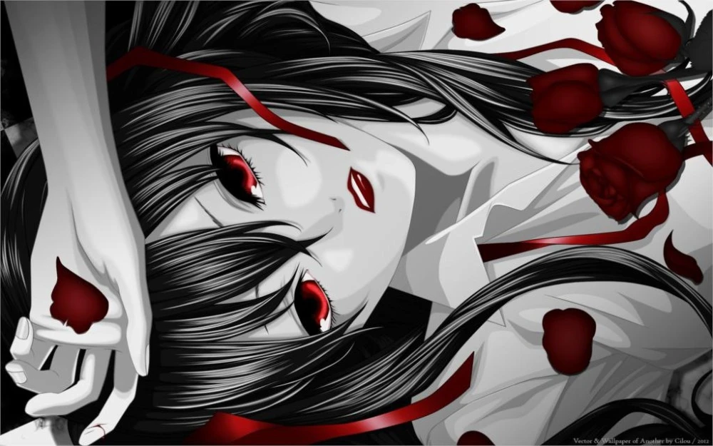 La más hermosa animación maravilloso cartel Otro anime anime girls rojo ojos  rosas 24x36 inch seda del arte del cartel Decoración de la pared|silk  poster|red wall decoranime girls poster - AliExpress