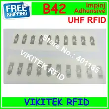 Impinj B42 UHF RFID клейкий влажный инкрустация 20 шт. в лоте 860-960 МГц Monza4 915 м EPC c1g2 ISO18000-6C метка ярлык RFID