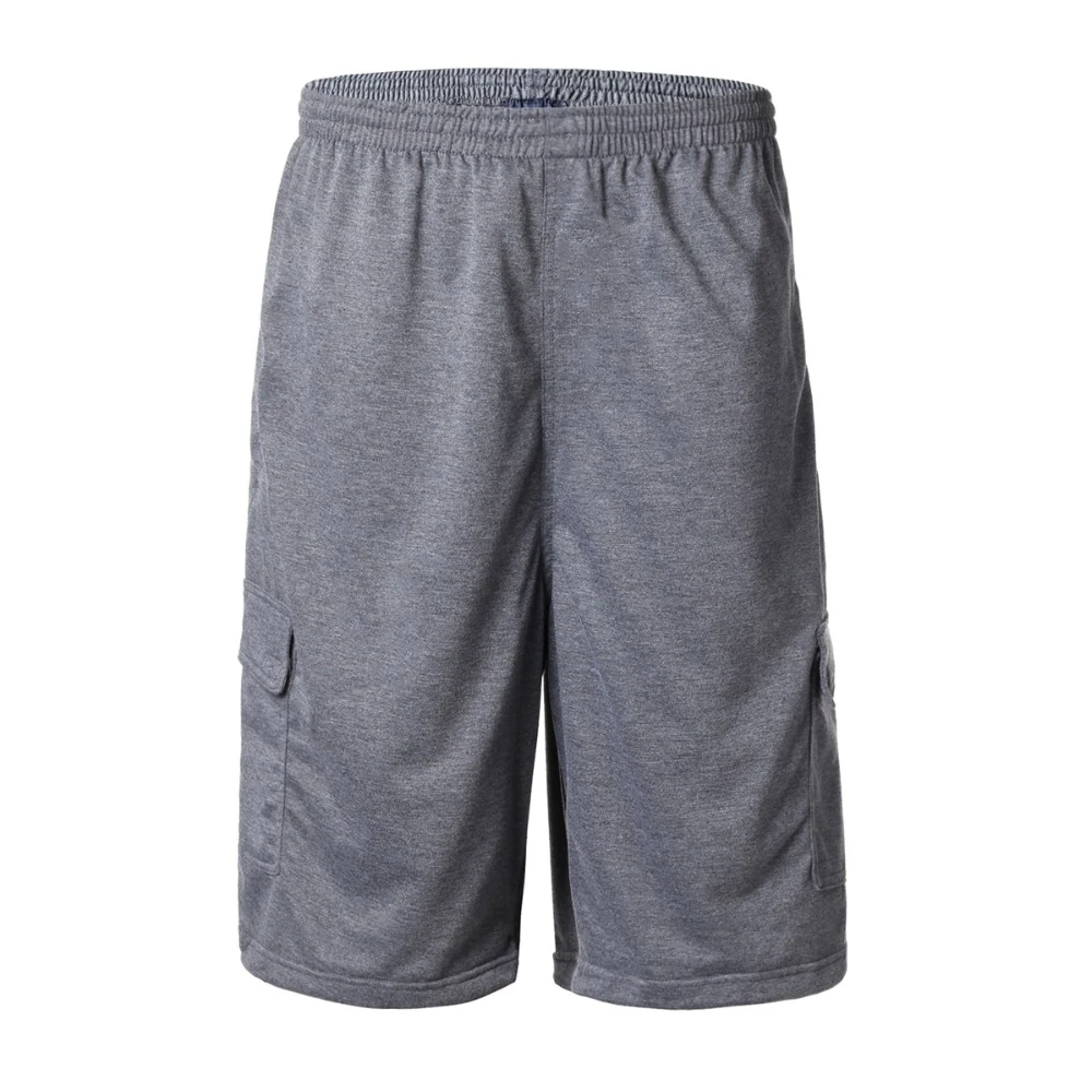 men's big and tall elastic waist cargo shorts