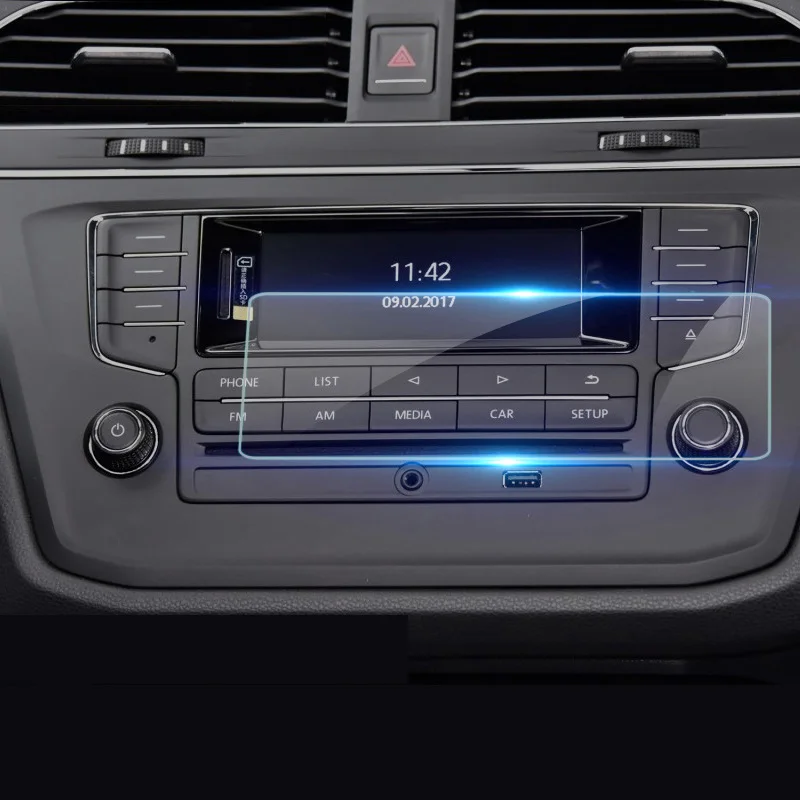 Gehärtetem Glas Auto Navigation GPS Display-schutzfolie Für Volkswagen VW  Tiguan 2 MK2 Allspace 2016-2018 2019 2020 zubehör - AliExpress