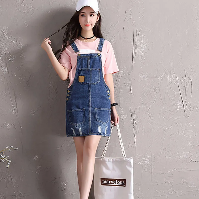 jean overall dress plus size