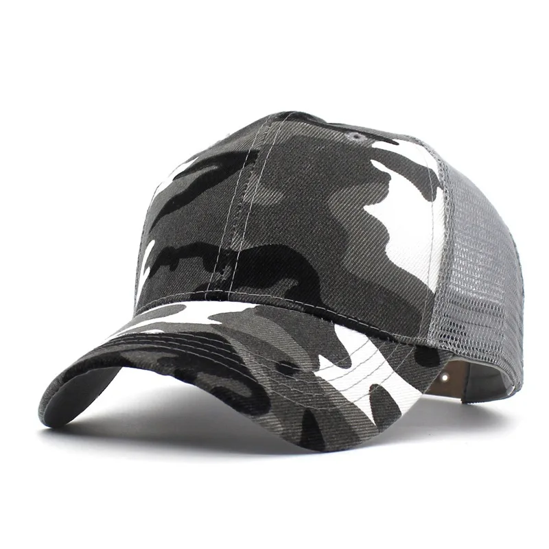 2018 FashionCamo сетки Бейсбол Кепки Для мужчин камуфляж s летние дышащие шляпа Мужчин