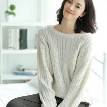 Женский вязаный свитер с длинным рукавом с v-образным вырезом, однотонный, универсальный Женский Повседневный платье, офисный Топ