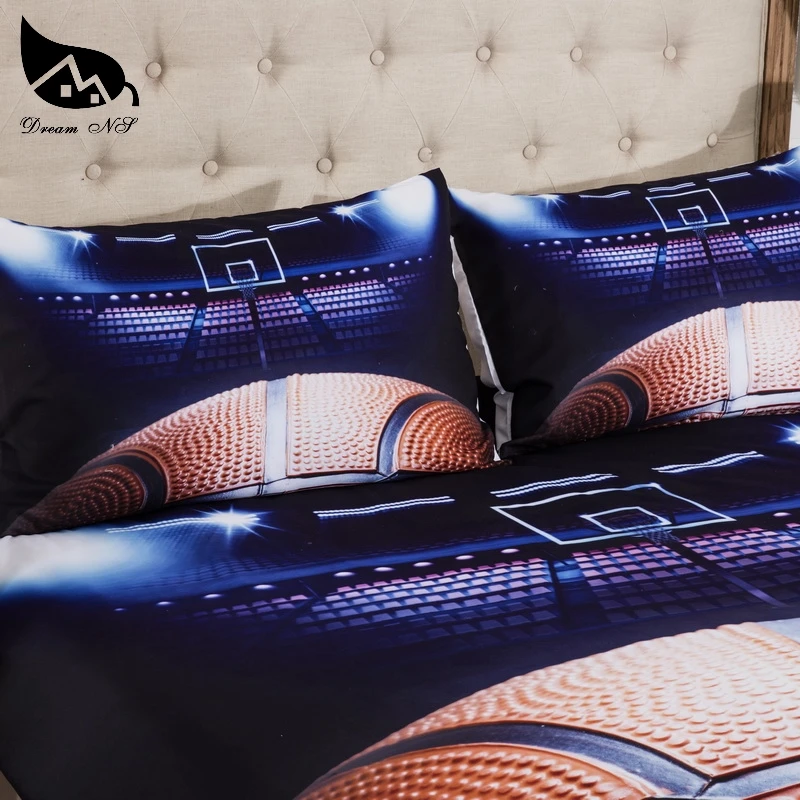 Мечта НС 3D баскетбол 2/3 шт. Стёганое одеяло крышка модные спортивные постельные принадлежности пододеяльник с наволочками EU/AU/американский размер набор постельного белья Queen King