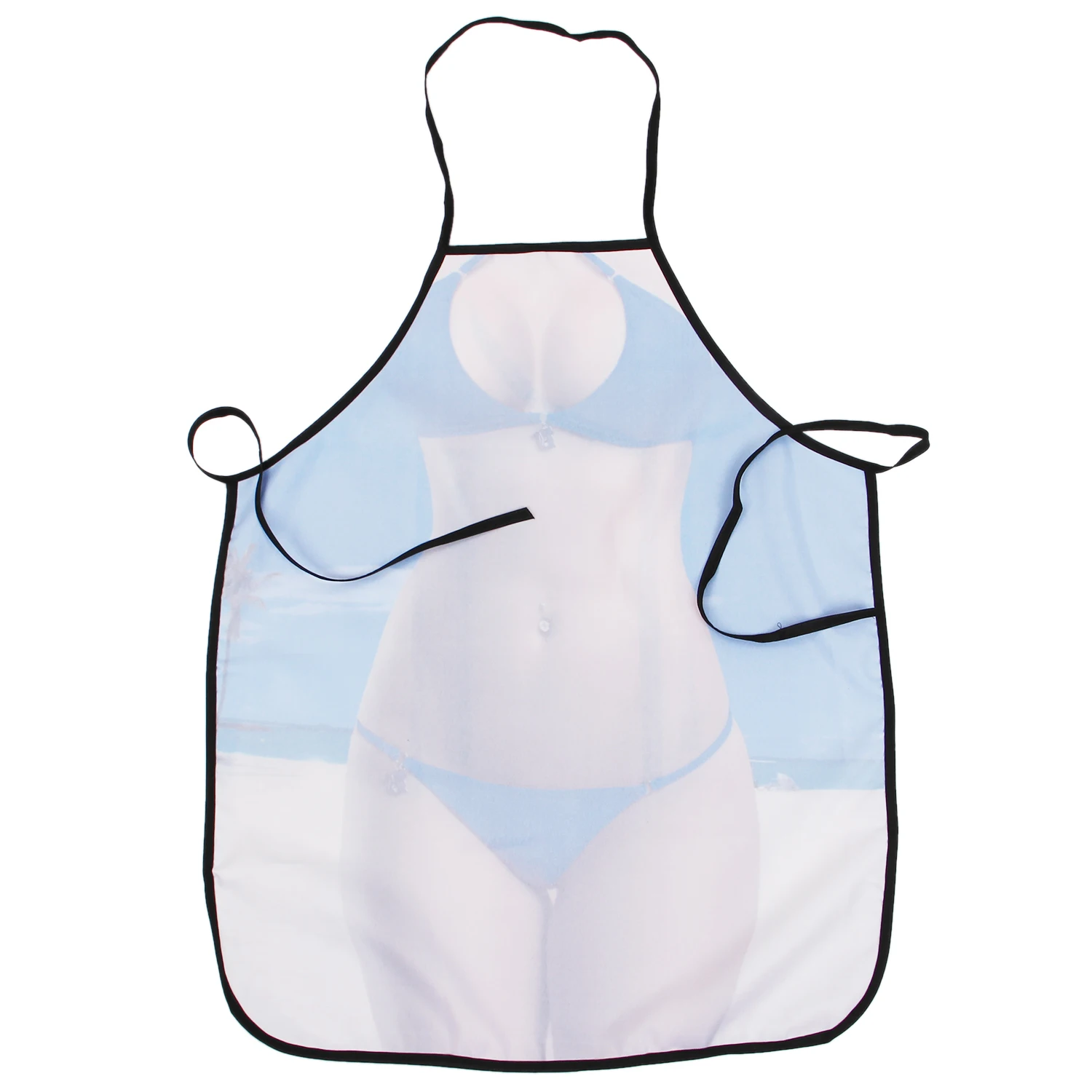 Top Sexy Kitchen Apron Funny Creative Cooking Aprons for Men Women Girlfirend Boyfriend Christmas Birthday Gifts (Beach B