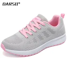 DARSII Brand Women Casual Shoes Air Mesh Sneakers Woman Outdoor Non slip Ladies Flats Shoes Lace up Chaussure Femme Size 35-40 A DARSII Brand Women Casual Shoes Air Mesh Sneakers Woman Outdoor Non slip Ladies Flats Shoes Lace up Chaussure Femme Size 35-40 A