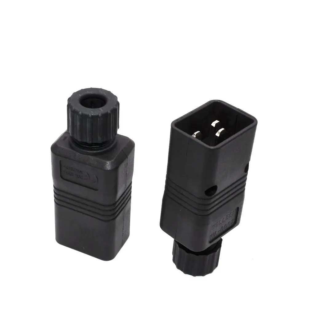IEC 320 C20 Штекерный разъем для Мощность AC Мощность Plug компьютер 16A 250 V T15, 2 шт./лот