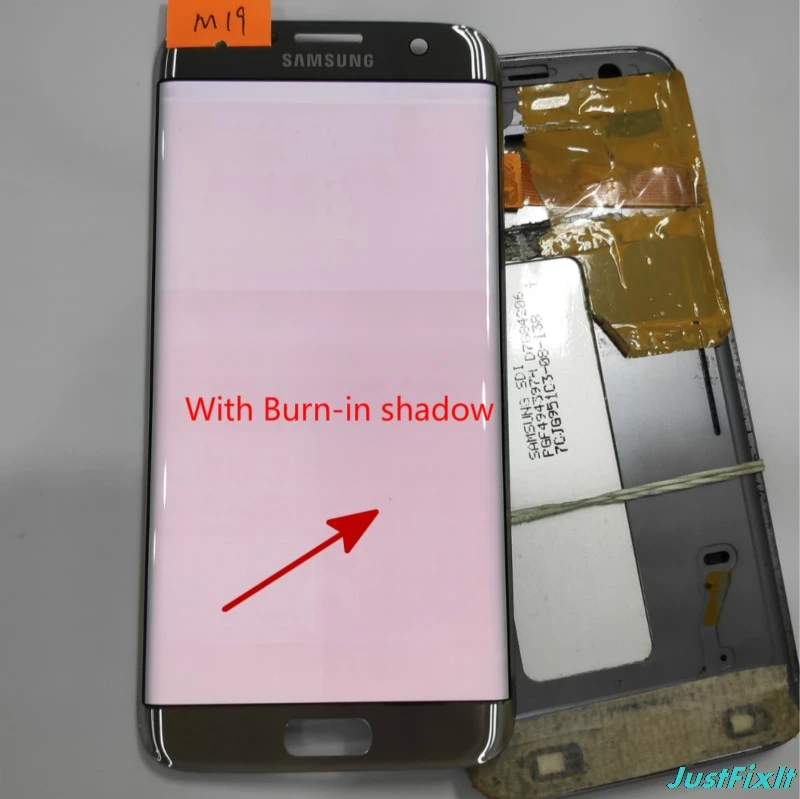 

NO.M19 for Samsung Galaxy S7 edge G935F G935FD Defect Spot Lcd display touch screen Digitizer 5.5'' Super AMOLED Silver