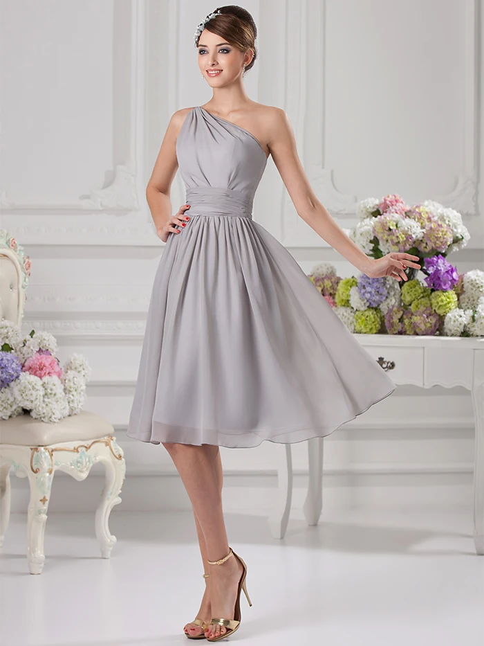 2019 Chic Summer Under 100 Bridal Casual Beach Gray Knee