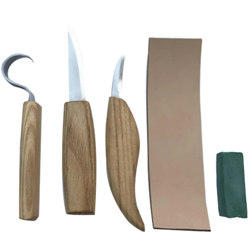 

5Pcs Woodcarving Cutter Set DIY Hand Chisel Chip Knives Woodworking Hand Tools SLC88