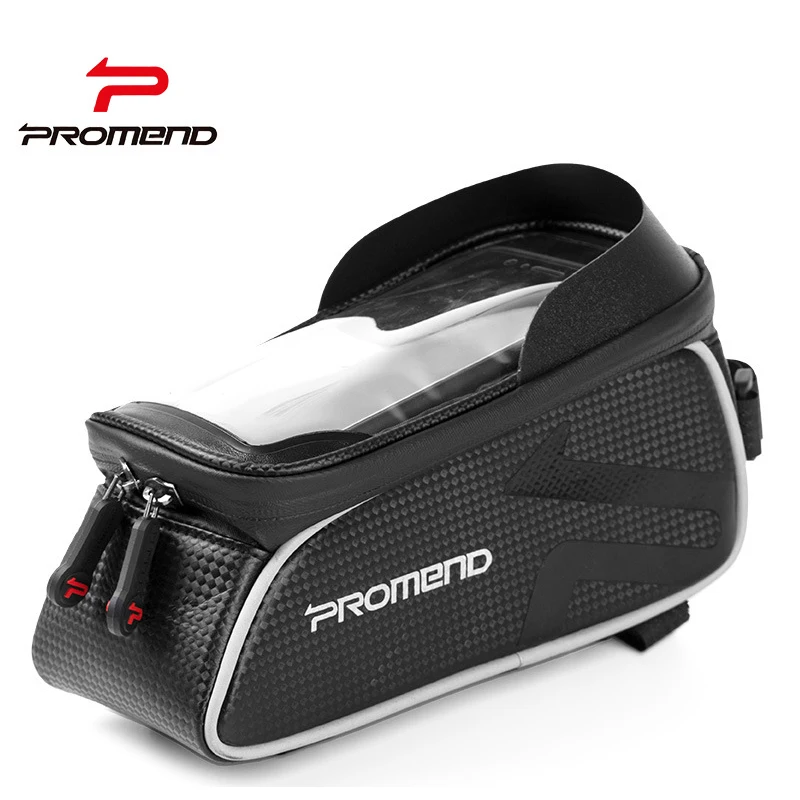 Promend Waterproof Bike Bag 6.0 inch Bicycle Front Frame Top Tube MTB Cycling Accessories Touch Screen Cellphone | Спорт и