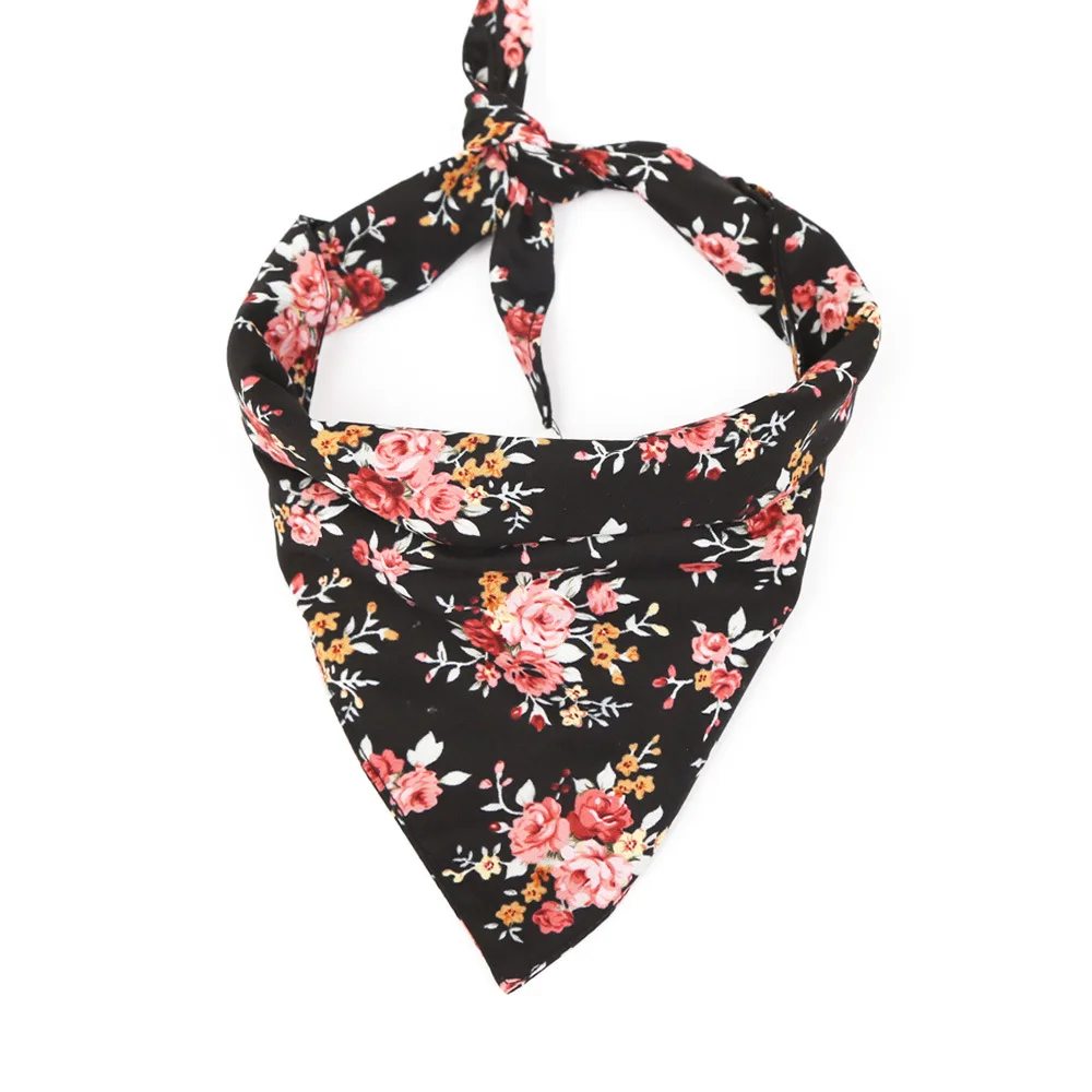 Dog Bandana Cotton Scarf Bib Flower Grooming Accessories Bandage Collar for Small Medium Large Pet Fashion Design