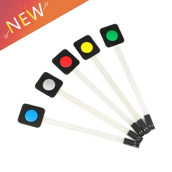 

Membrane Switch Keypad 1 Key Matrix Membrane Switch Red Blue Green Gray Yellow Color Keyboard Board for Arduino DIY Single Key