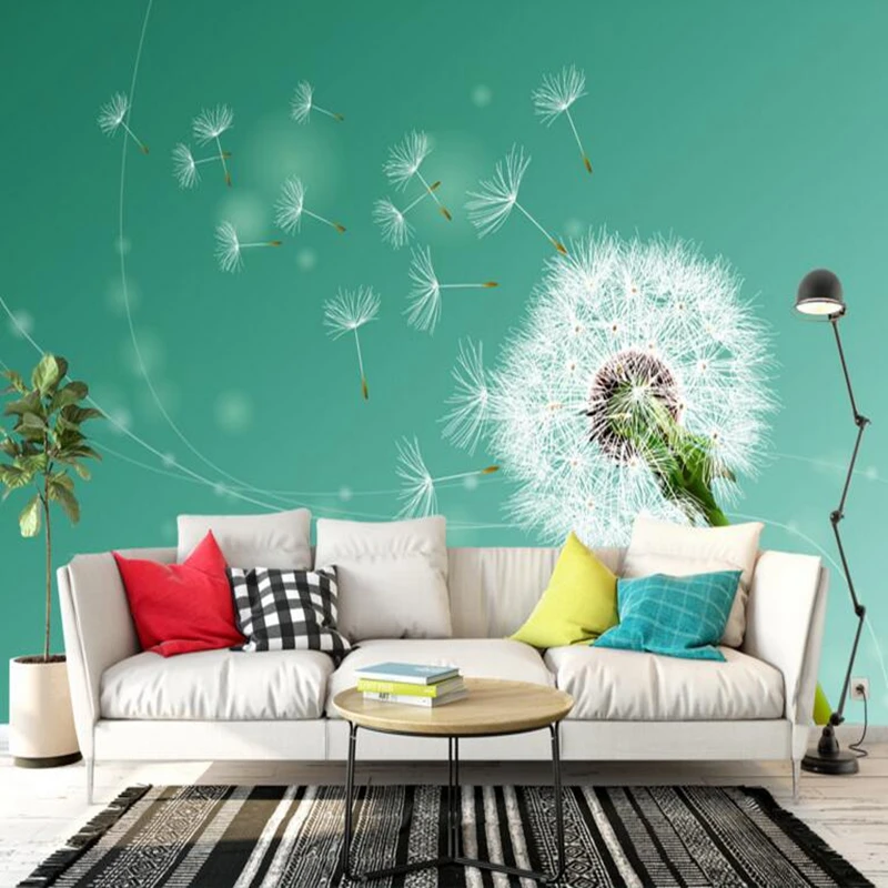 

Minimalist Green Wallpaper For Wall 3d Wallpaper Living Room Beautiful Dandelion Contact Wallpaper Stylish Line Papel De Parede