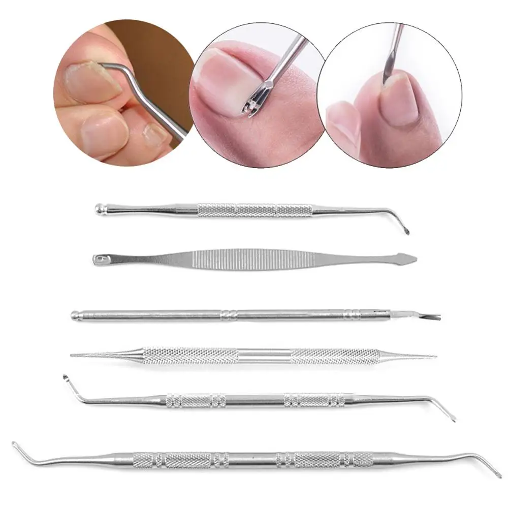 

Monja Dual End Nail Toenails Lifter Stainless Steel Bunion Corrector Foot Cleaning Care Ingrown Hook Pedicure Tool