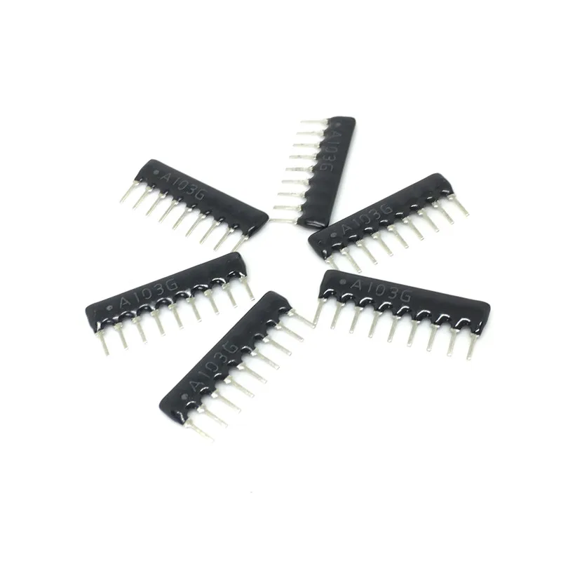 20 шт./лот DIP 1K 2K 4 7 K 5 1 6 8 10K 100K 9pin 4pin 5pin сетевая резисторная матрица линия A103G A102G A202G