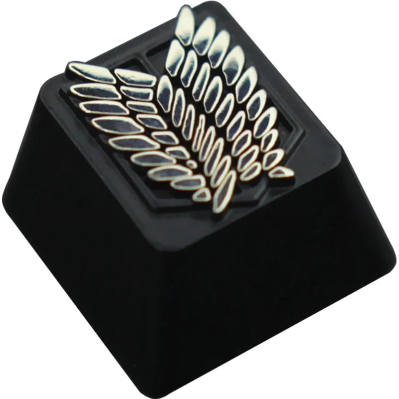 Ataque em Titan Mecânico de Alumínio Keycap para Personalização para pc Keycap Anime Zinco-teclado Teclado Mecânico r4 Altura - Imagem 5