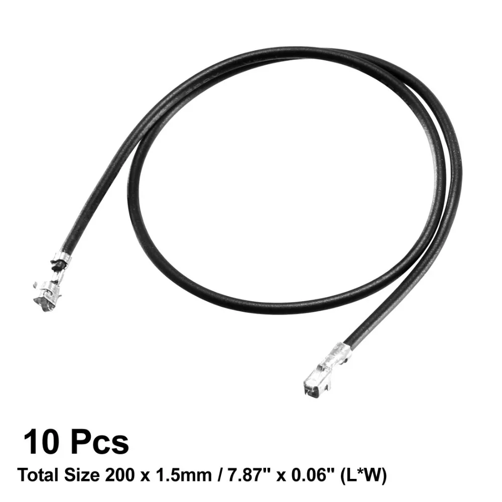 

Uxcell 10pcs 20cm 1pin Dupont Line XH2.54 Female to Female Jumper Wire Dupont Cable Ribbon Wire for Arduino DIY High Quality