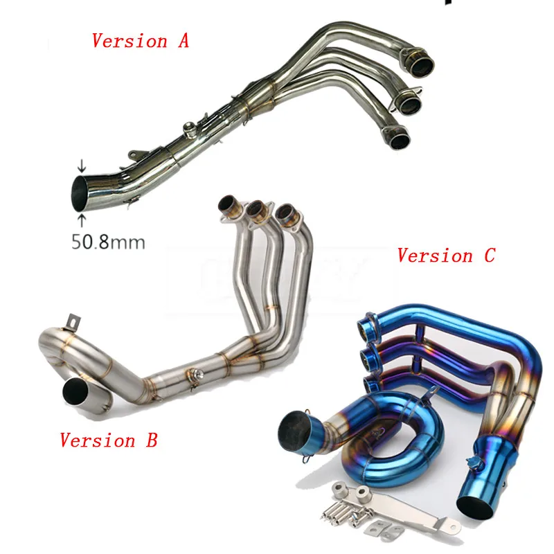 Мотоциклетная выхлопная труба аксессуары Escape полная система подключения для Yamaha MT09 FZ09-16 MT 09 FZ 09 Slip-on