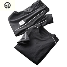 

Tracksuits Men Set 2018 Summer Sportswear Men Shorts Set Moletom Masculino Sporting Suit Sweat Suit 2PC Tops Suits+Casual Pants