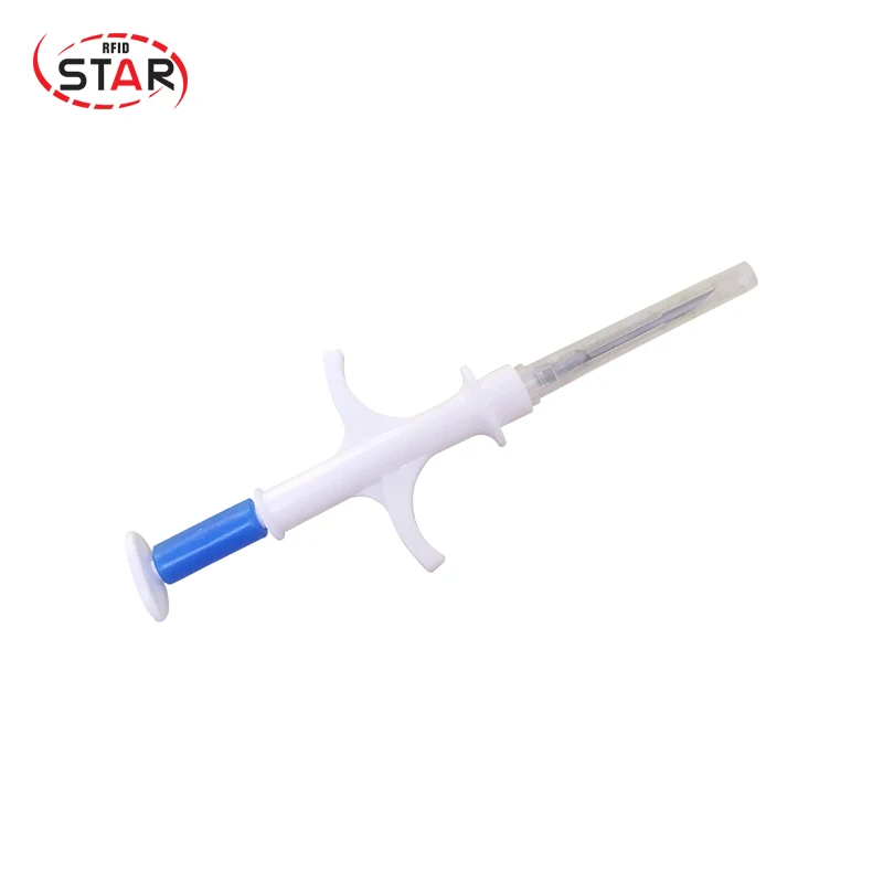 

20pcs/lot 2.12*12mm Iso FDX-B Pet Microchip Syringe 134.2khz Animal id injector For dog Cow Cattle Pig Horse free shipping