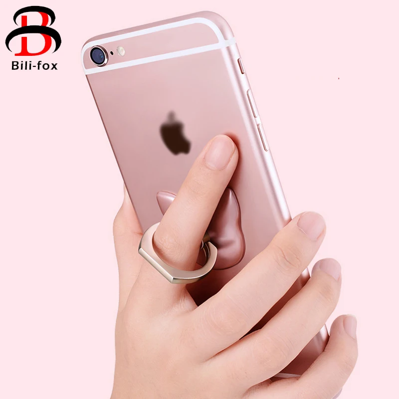 Bili-fox Finger Ring Mobile Phone Smartphone Stand Holder For iPhone For Samsung Huawei Smart Phone for IPAD MP3 Car Mount Stand