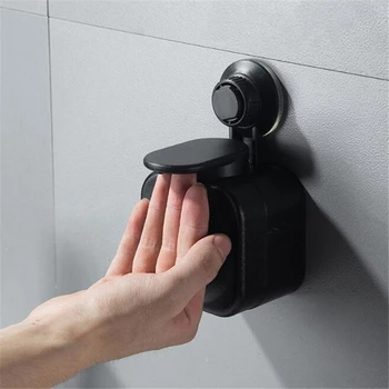 

Liquid Soap Dispenser Double Hand Kitchen Soap Bottle Wall Mounted Press Suction Cup Soap Dispenser Detergent Shampoo