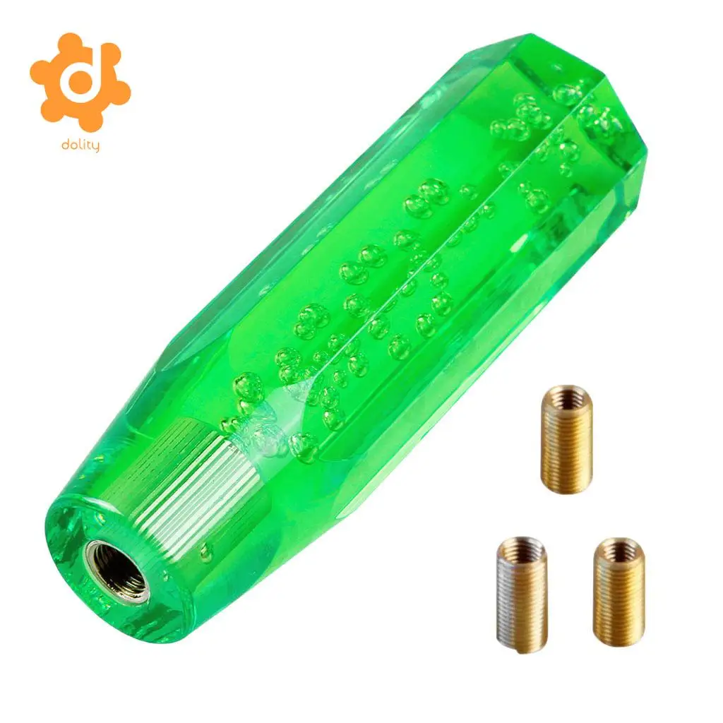 dolity Transparent Gear shift knob Crystal Bubble Shift Knob Manual Fitment 