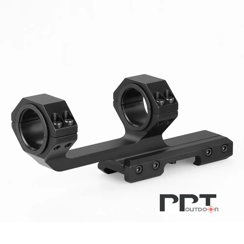 PPT جديد وصول المزدوج حلقة بندقية نطاق جبل الأسود 6063 الألومنيوم القطر 25.4-30 مللي متر ل Picatinny السكك الحديدية PP24-0201