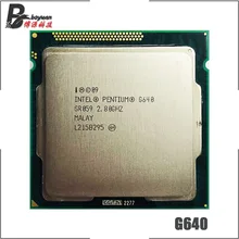 Intel Pentium G640 2,8 ГГц двухъядерный процессор Процессор процессор 3 м 65 Вт LGA 1155