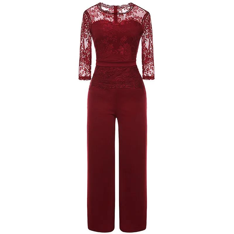 maroon jumpsuit formal