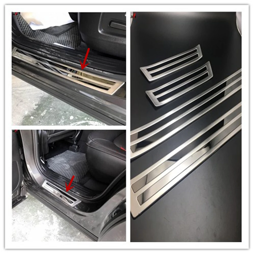 NEW! 4pcs Door Sill Scuff Threshold Plate for Mazda CX5 CX 5 2017 2018