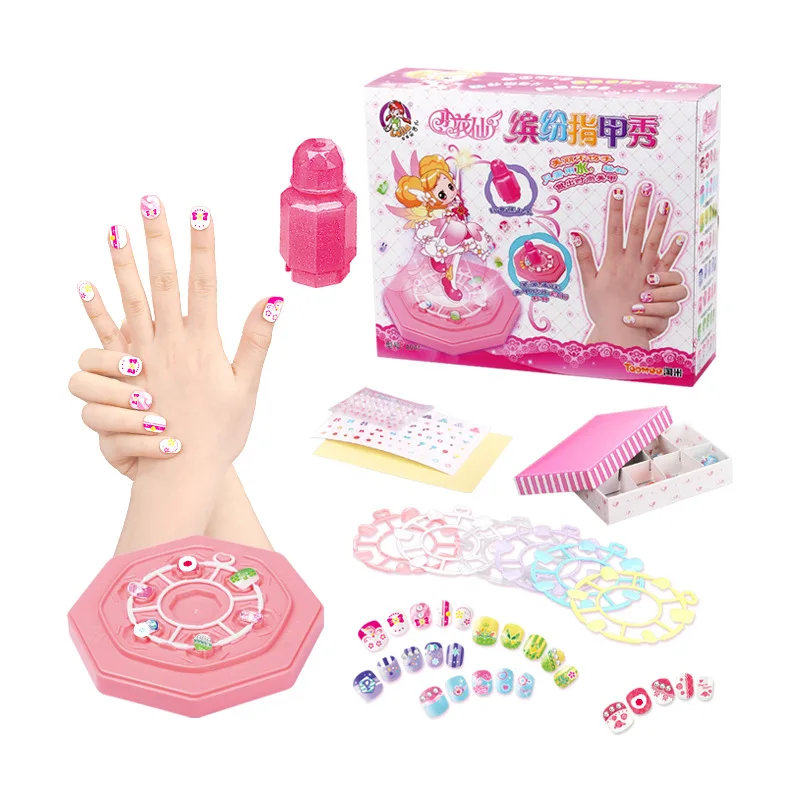 DIY Children handmade nail patch Makeup jewelry toy waterproof nail